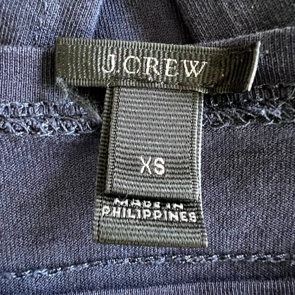 J. Crew Navy and White Button Long Sleeve - Picture 4 of 5